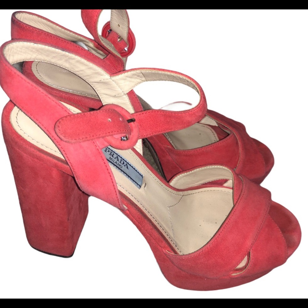 Prada pink heels